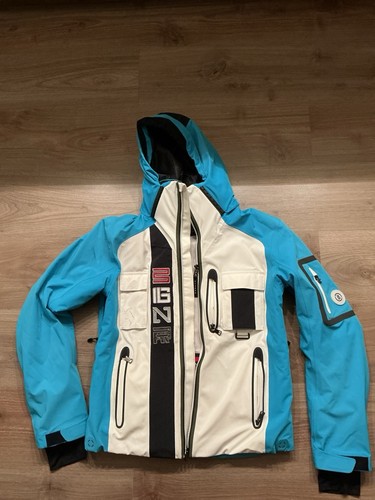 Bogner skijacke türkis - skijacke, türkis-weiß
